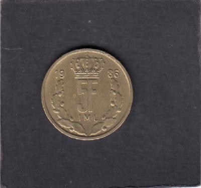 Beschrijving: 5 Franc JEAN